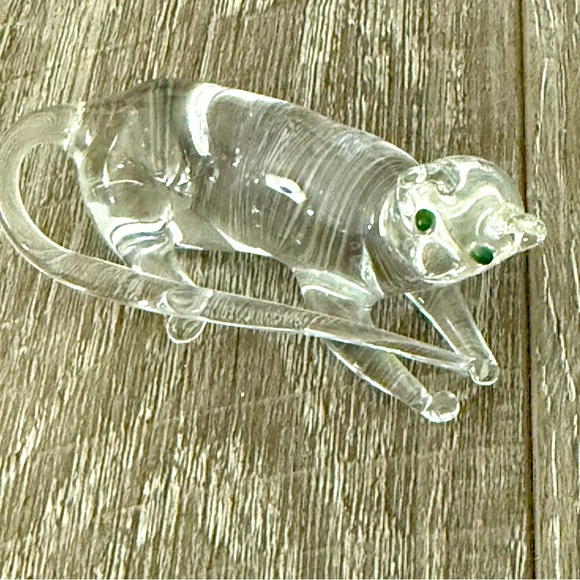 Villeroy & Boch crystal glass cat figurine, often used as a paperweight - Picture 1 of 4